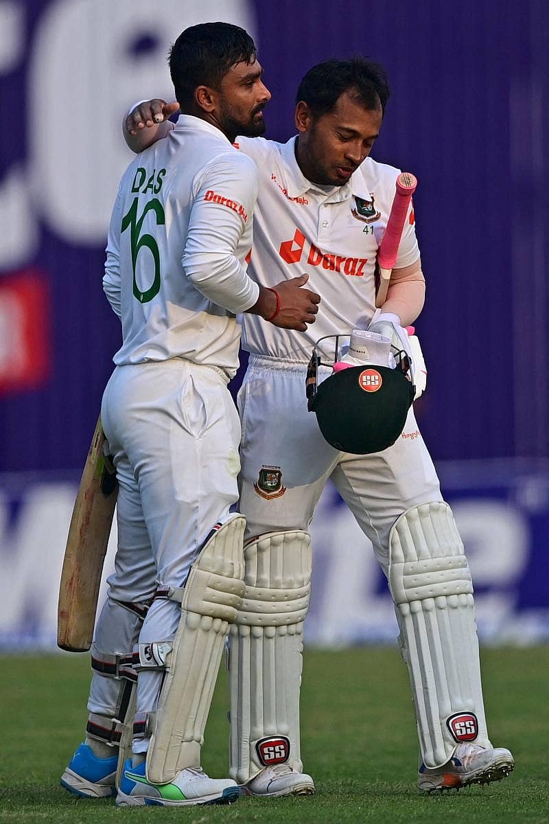 ಬಾಂಗ್ಲಾದೇಶದ ಮುಷ್ಫೀಕುರ್ ರಹೀಂ ಮತ್ತು ಲಿಟನ್ ದಾಸ್  –ಎಎಫ್‌ಪಿ ಚಿತ್ರ