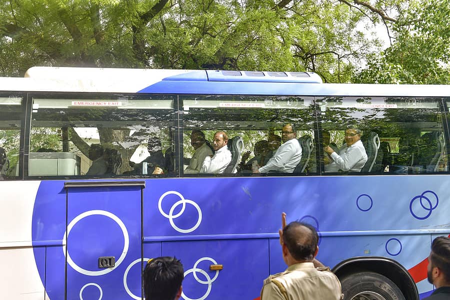ಹರಿಯಾಣ ಕಾಂಗ್ರೆಸ್‌ ಶಾಸಕರು ಗುರುವಾರ ಛತ್ತೀಸಗಡದ ರಾಯಪುರಕ್ಕೆ ಸ್ಥಳಾಂತರಿಸಲಾಯಿತು –ಪಿಟಿಐ ಚಿತ್ರ