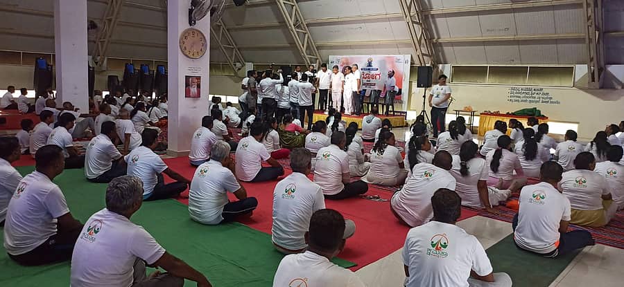 ಪಿರಾಮಿಡ್ ಧ್ಯಾನಕೇಂದ್ರದಲ್ಲಿ ಅಂತರರಾಷ್ಟ್ರೀಯ ಯೋಗ ದಿನ