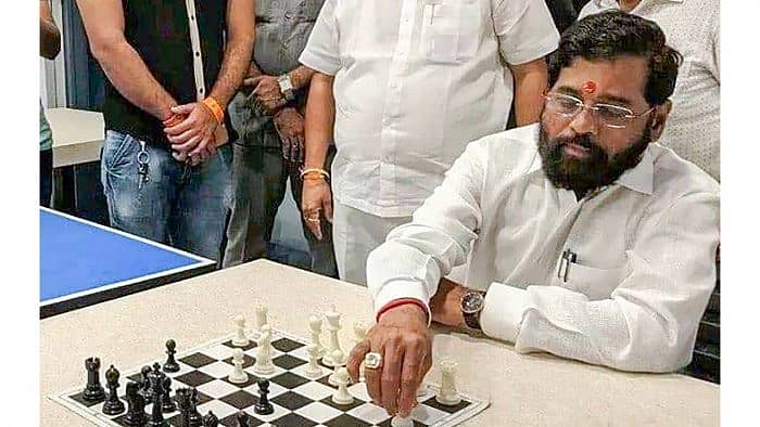 ಗುವಾಹಟಿಯ ಐಷಾರಾಮಿ ಹೋಟೆಲ್ನಲ್ಲಿ ಏಕನಾಥ ಶಿಂಧೆ – ಪಿಟಿಐ ಚಿತ್ರ