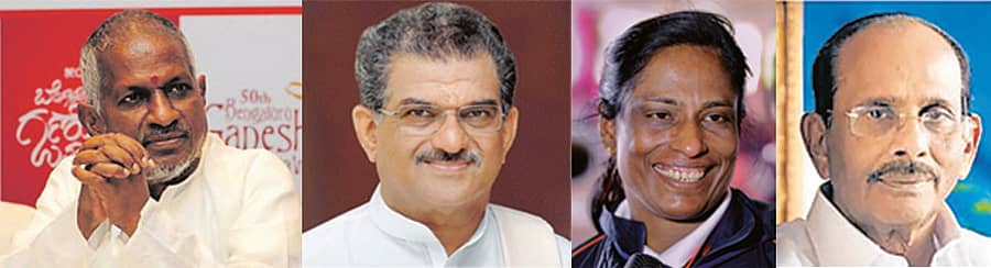 ರಾಜ್ಯಸಭೆಗೆ ನಾಮನಿರ್ದೇನಗೊಂಡ ಇಳಯರಾಜಾ, ವೀರೇಂದ್ರ ಹೆಗ್ಗಡೆ, ಪಿ.ಟಿ ಉಷಾ ಹಾಗೂ ವಿಜಯೇಂದ್ರ ಪ್ರಸಾದ್