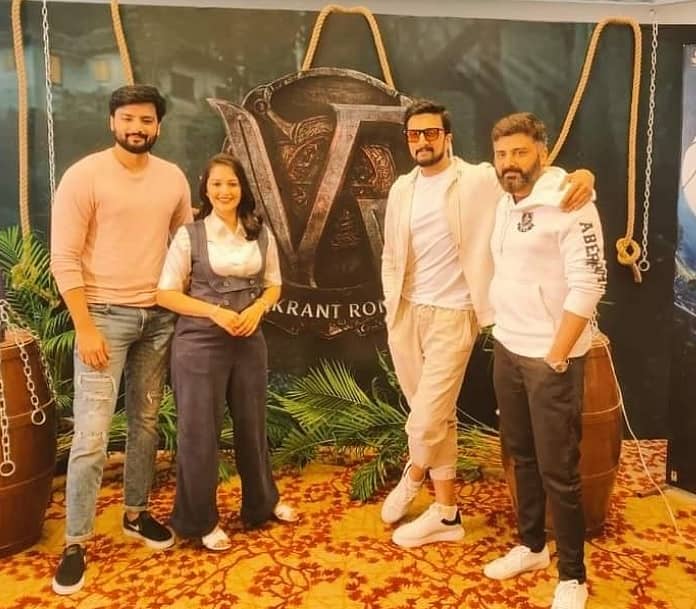 ದೆಹಲಿಯಲ್ಲಿ ‘ವಿಕ್ರಾಂತ್ ರೋಣ’ ಚಿತ್ರತಂಡ