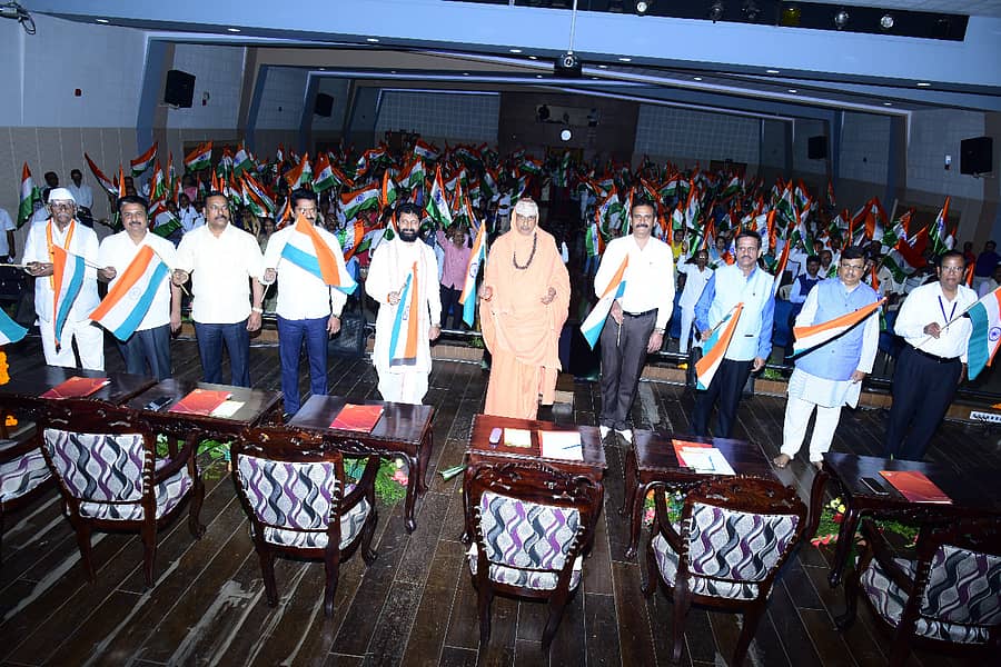 ಜೆಎಸ್ಎಸ್ ಮಹಾವಿದ್ಯಾಪೀಠದಿಂದ ಜೆಎಸ್ಎಸ್ ಕಾಲೇಜಿನಲ್ಲಿ ಸೋಮವಾರ ಆಯೋಜಿಸಿದ್ದ ಸ್ವಾತಂತ್ರ್ಯದ ಅಮೃತ ಮಹೋತ್ಸವದ