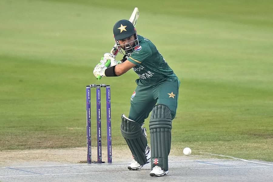 ಮೊಹಮ್ಮದ್ ರಿಜ್ವಾನ್ ಬ್ಯಾಟಿಂಗ್ ವೈಖರಿ –ಪಿಟಿಐ ಚಿತ್ರ