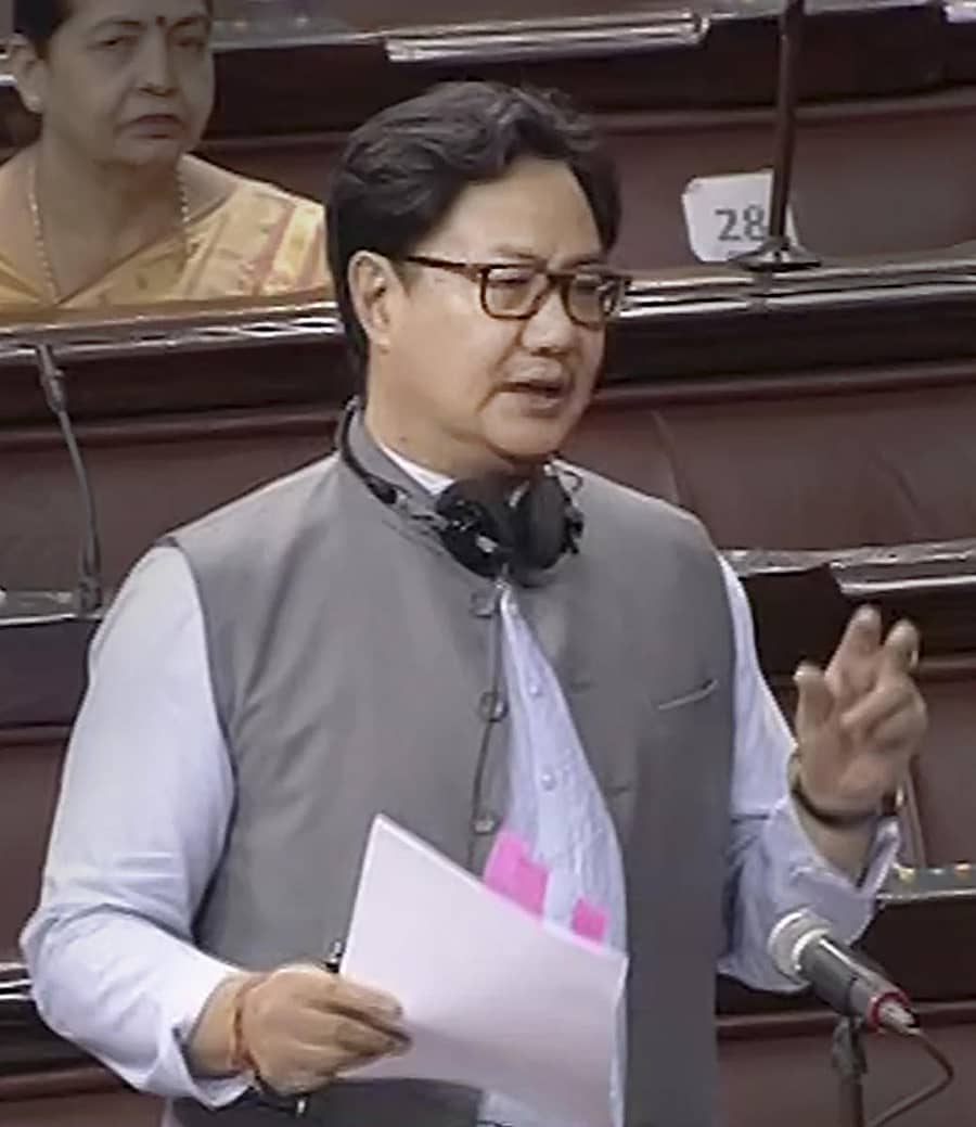 ಕೇಂದ್ರ ಕಾನೂನು ಸಚಿವ ಕಿರಣ್ ರಿಜಿಜು