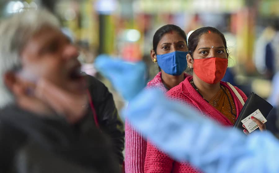 ಕೋವಿಡ್ ಪತ್ತೆ ಪರೀಕ್ಷೆಯ ಸಾಂದರ್ಭಿಕ ಚಿತ್ರ