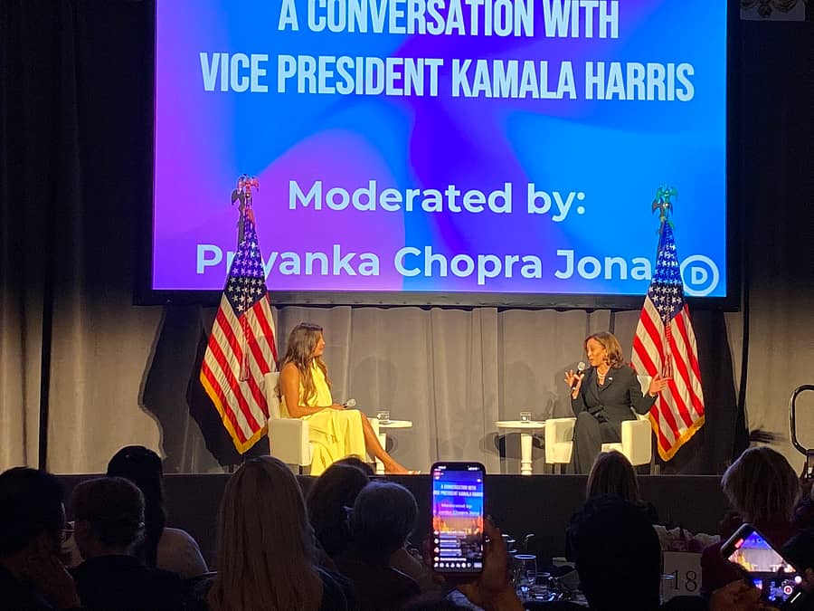 ಅಮೆರಿಕದ ಉಪಾಧ್ಯಕ್ಷರೊಂದಿಗೆ ಪ್ರಿಯಾಂಕಾ ಚೋಪ್ರಾ