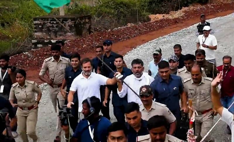 ರಾಹುಲ್ ಗಾಂಧಿ ಹಾಗೂ ಡಿ.ಕೆ. ಶಿವಕುಮಾರ್