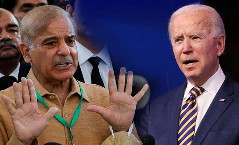 ಪಾಕಿಸ್ತಾನ ಪ್ರಧಾನಿ ಶೆಹಬಾಜ್ ಷರೀಫ್ ಹಾಗೂ ಅಮೆರಿಕ ಅಧ್ಯಕ್ಷ ಜೋ ಬೈಡನ್