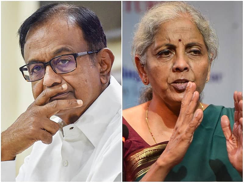 ಪಿ ಚಿದಂಬರಂ ಮತ್ತು ನಿರ್ಮಲಾ ಸೀತಾರಾಮನ್