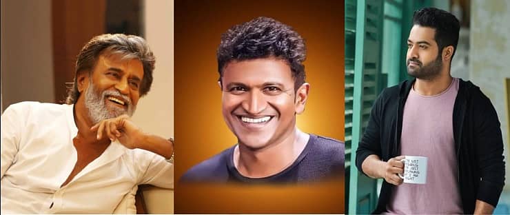 ರಜನಿಕಾಂತ್, ಪುನೀತ್ ರಾಜ್ಕುಮಾರ್ ಹಗೂ ಜೂನಿಯರ್ ಎನ್ಟಿಆರ್