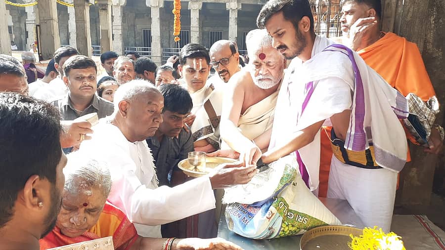 ಜೆಡಿಎಸ್ ವರಿಷ್ಠ, ಮಾಜಿ ಪ್ರಧಾನಿ ಎಚ್.ಡಿ.ದೇವೇಗೌಡ