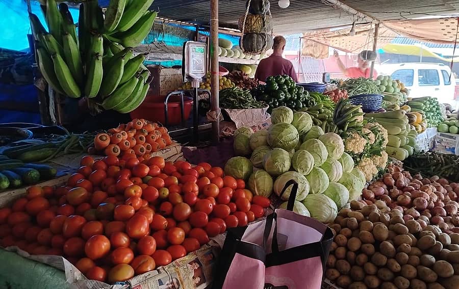 ಉಡುಪಿಯ ತರಕಾರಿ ಮಾರುಕಟ್ಟೆಯಲ್ಲಿರುವ ಮಳಿಗೆ