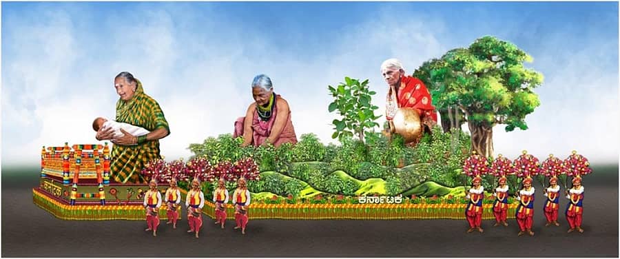 ಕರ್ನಾಟಕದ ‘ನಾರಿಶಕ್ತಿ’ ಸ್ತಬ್ಧಚಿತ್ರದ ಮಾದರಿ