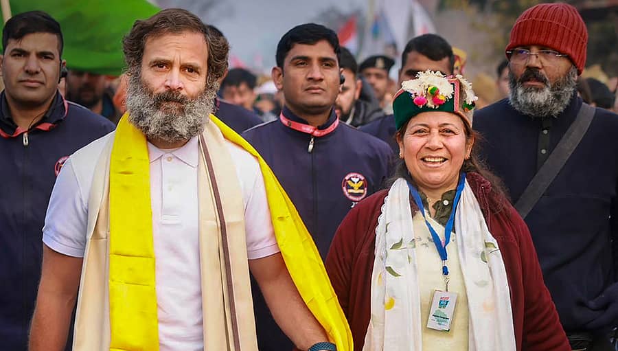 'ಭಾರತ್ ಜೋಡೊ‘ ಯಾತ್ರೆಯಲ್ಲಿ ರಾಹುಲ್ ಗಾಂಧಿ