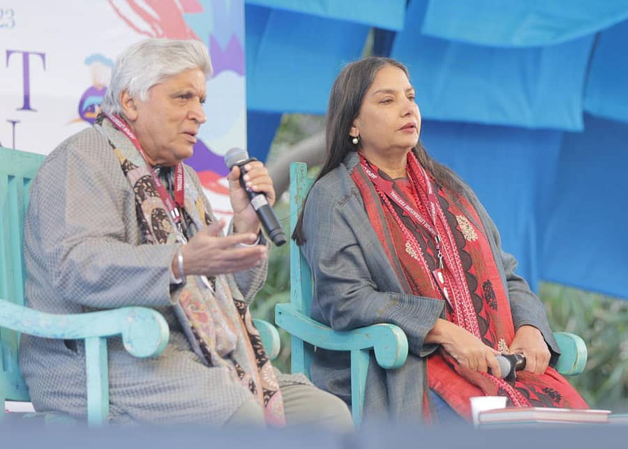 ಉತ್ಸವದ ಗೋಷ್ಠಿಯೊಂದರಲ್ಲಿ ಜಾವೇದ್ ಅಖ್ತರ್, ಶಬಾನಾ ಆಜ್ಮಿ