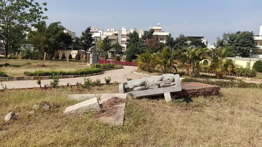 ಬನಶಂಕರಿ ಶಿಲ್ಪೋದ್ಯಾನದಲ್ಲಿ ಶಿಲ್ಪಗಳ ದುಃಸ್ಥಿತಿ