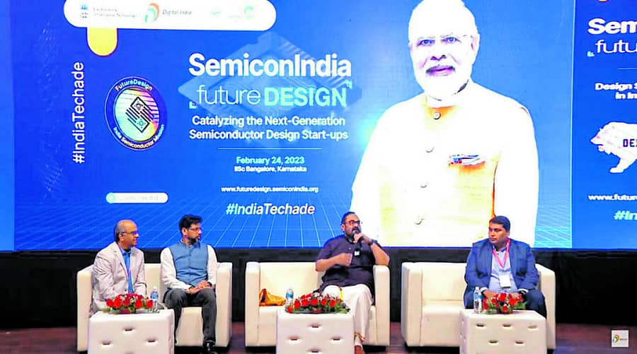 ಐಐಎಸ್ಸಿಯಲ್ಲಿ ನಡೆದ 2ನೇ ಸೆಮಿಕಾನ್ ಇಂಡಿಯಾ ಫ್ಯೂಚರ್ ಡಿಸೈನ್ ರೋಡ್ಶೋದಲ್ಲಿ ಕೇಂದ್ರ ಸಚಿವ ರಾಜೀವ್ ಚಂದ್ರಶೇಖರ್ ಮಾತನಾಡಿದರು