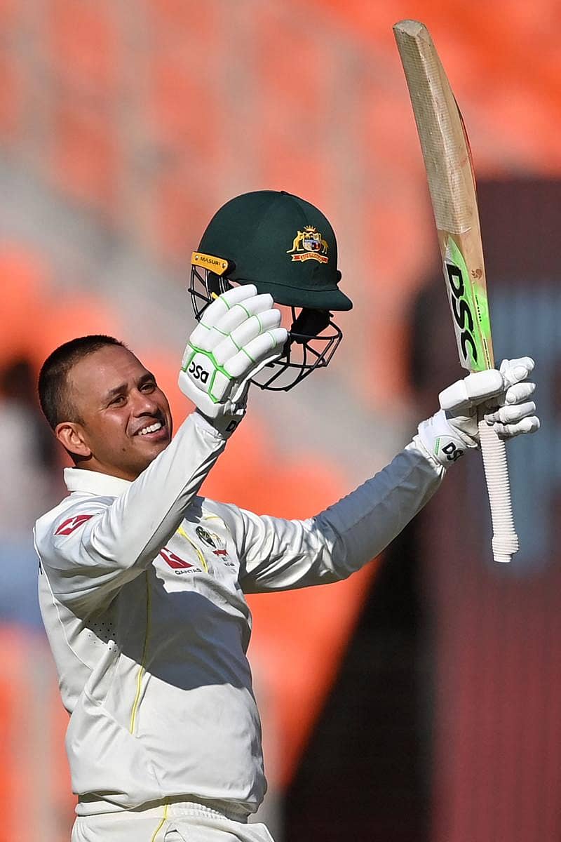 ಶತಕ ಸಂಭ್ರಮದಲ್ಲಿ ಉಸ್ಮಾನ್ ಖ್ವಾಜಾ –ಎಎಫ್ಪಿ ಚಿತ್ರ