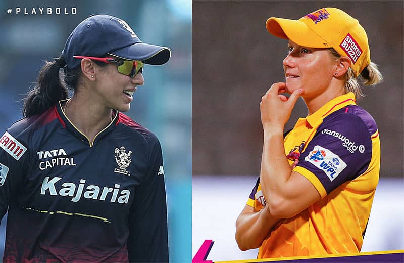 ಆರ್ಸಿಬಿ ನಾಯಕಿ ಸ್ಮೃತಿ ಮಂದಾನ ಹಾಗೂ ಯುಪಿ ವಾರಿಯರ್ಸ್ ನಾಯಕಿ ಅಲಿಸ್ಸಾ ಹೀಲಿ