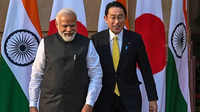 ಭಾರತ ಪ್ರಧಾನಿ ನರೇಂದ್ರ ಮೋದಿ ಹಾಗೂ ಜಪಾನ್ ಪ್ರಧಾನಿ ಫುಮಿಯೊ ಕಿಶಿದಾ -ಸಂಗ್ರಹ ಚಿತ್ರ