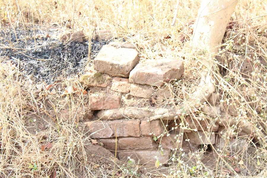 ರಾಷ್ಟ್ರಕೂಟರ ಕಾಲದಲ್ಲಿ ಸುಟ್ಟ ಇಟ್ಟಿಗೆಗಳನ್ನು ಬಳಸಿರುವ ಕುರುಹು