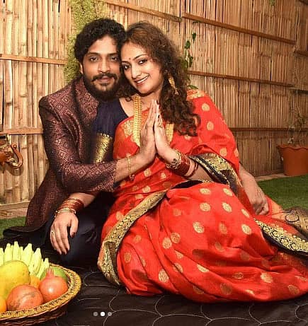 ನಟಿ ಹರಿಪ್ರಿಯ ಹಾಗೂ ನಟ ವಸಿಷ್ಠ ಸಿಂಹ (ಚಿತ್ರಕೃ‍ಪೆ: ಇನ್‌ಸ್ಟಾಗ್ರಾಮ್)