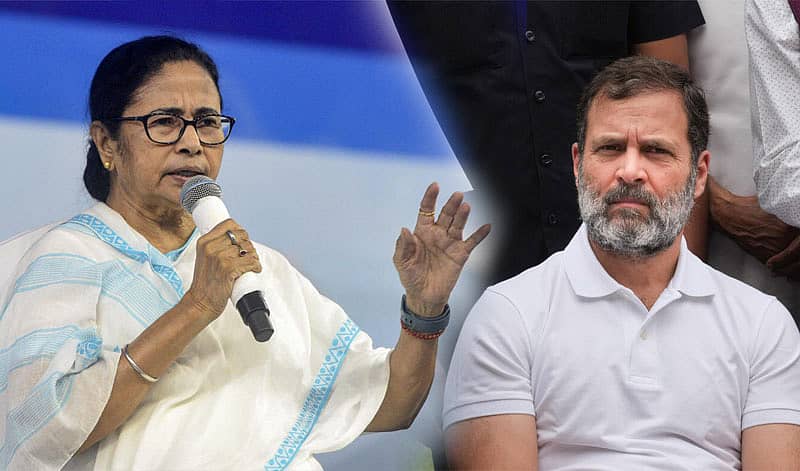 ಮಮತಾ ಬ್ಯಾನರ್ಜಿ ಹಾಗೂ ರಾಹುಲ್‌ ಗಾಂಧಿ (ಪಿಟಿಐ ಚಿತ್ರಗಳು)