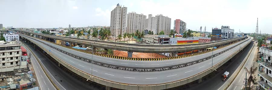 ಬೆಂಗಳೂರಿನಲ್ಲಿ ವಾರಾಂತ್ಯದ ಕರ್ಫ್ಯೂ ‌ಪ್ರಯುಕ್ತ ವಾಹನ ಸಂಚಾರ ವಿರಳವಾಗಿದೆ