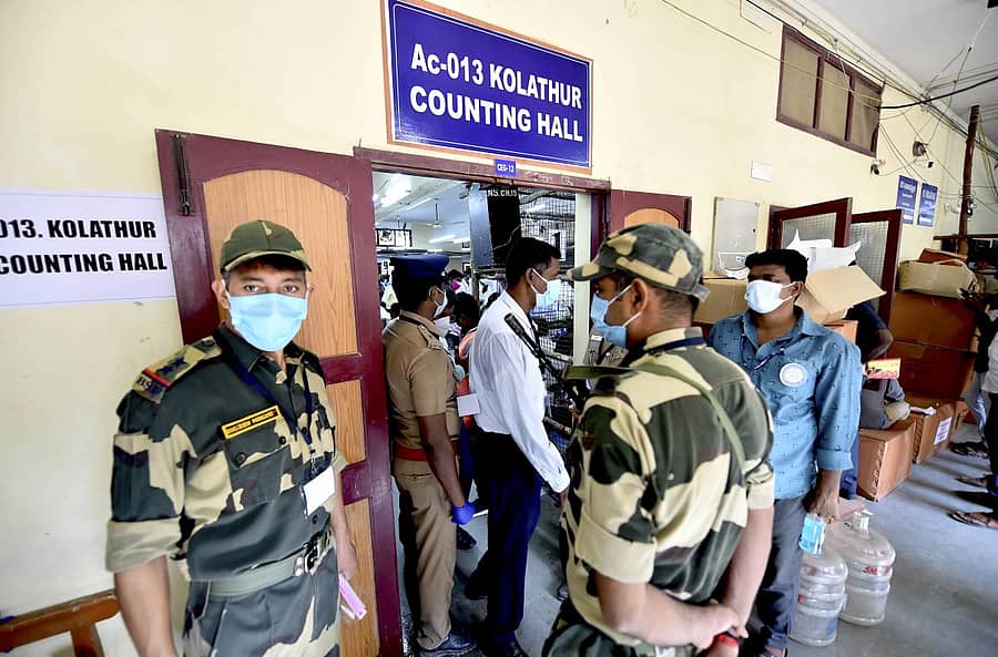 ಚೆನ್ನೈಯಲ್ಲಿ ಮತ ಎಣಿಕೆ ಕೇಂದ್ರಕ್ಕೆ ಬಿಗಿ ಭದ್ರತೆ – ಪಿಟಿಐ ಚಿತ್ರ