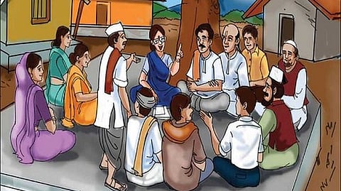 राष्ट्रीय पंचायती राज ग्राम प्रधान संगठन की हुई बैठक