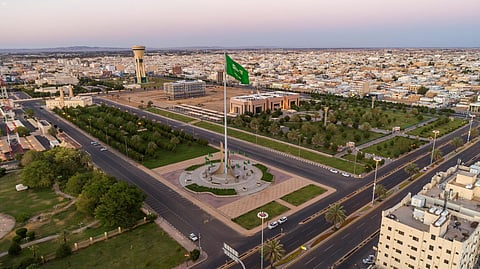 ميدان راية التوحيد أحد أهم المواقع في تبوك