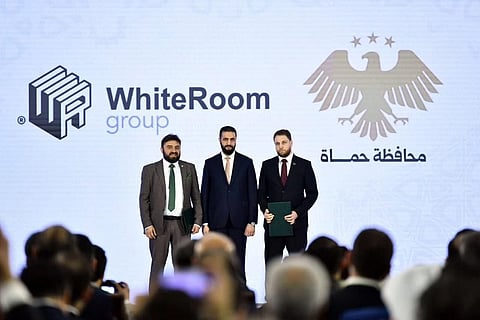 عقب التوقيع على مذكرات التفاهم بحضور الرئيس السوري أحمد الشرع