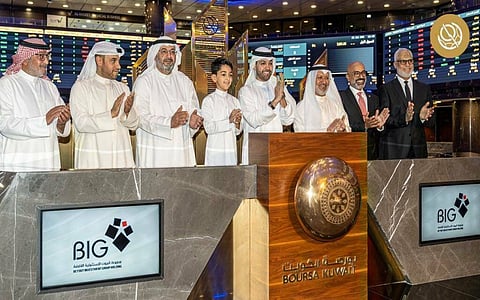  خلال الاحتفال بإدراج شركة "بيوت القابضة" في بورصة الكويت 