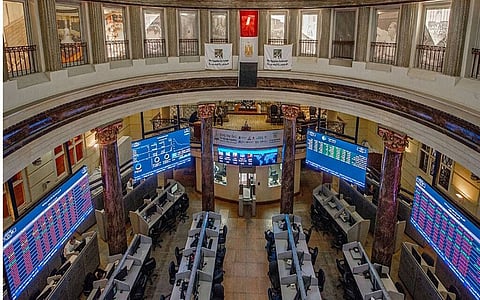  قاعة التداول ببورصة مصر 