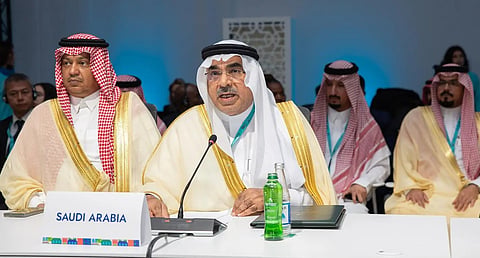 أمين المنطقة الشرقية بالسعودية، المهندس فهد بن محمد الجبير خلال حديثه في المنتدى الحضري العالمي بباكو