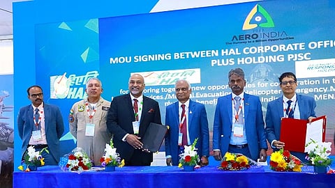 HAL signs MoU with Response Plus Holding PJSC to explore opportunities for cooperation in helicopter emergency medical services