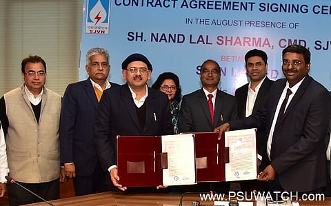 SJVN signs EPC contract agreement for 382 MW Sunni Dam Hydro Project