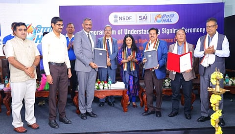 HAL partners with NSDF and SAI to establish 'HAL-SAI High Performance Centre' in Bengaluru