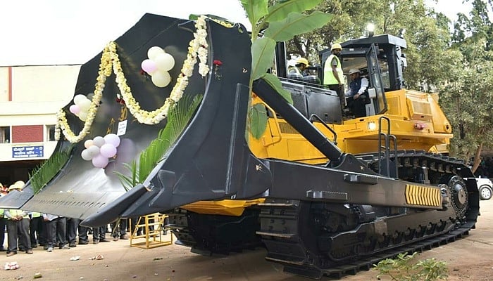BEML unveils India’s biggest and most advanced crawler dozer