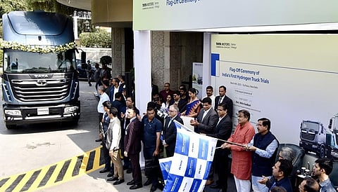 India flags off first-ever Hydrogen-powered heavy-duty truck trials