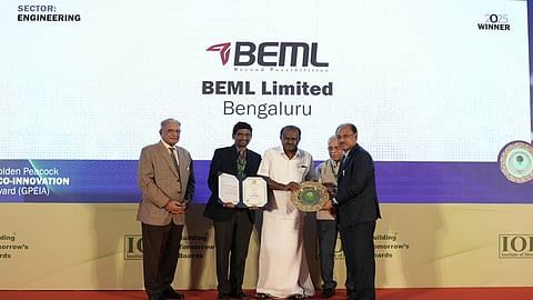 BEML wins Golden Peacock Eco-Innovation Award 2025 for all-electric BRS-21 rope shovel