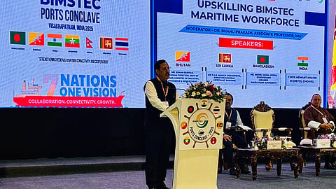 HSL CMD highlights need for maritime workforce upskilling at BIMSTEC Ports Conclave 2025