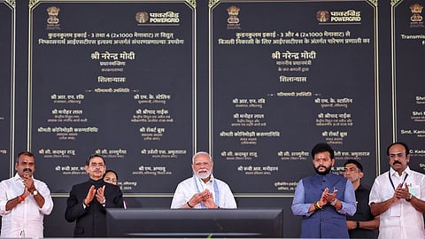 PM lays foundation stone for Power Grid’s transmission system