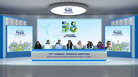 Alt="IREDA CMD outlines long-term roadmap for green energy leadership in 38th AGM"