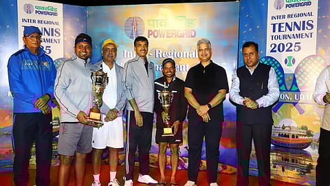 Corporate centre wins POWERGRID Inter-Regional Tennis Tournament
