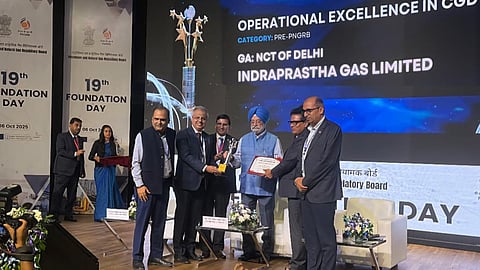 IGL wins PNGRB Excellence Award 2025 for outstanding performance in city gas distribution