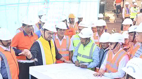 OMC MD reviews operations at Barbil iron ore mines