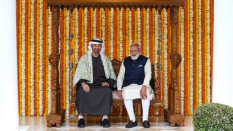 Modi hosts UAE President: Massive USD 200 bn trade target, LNG deal signed