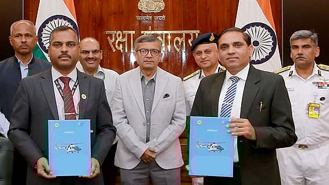 MoD signs Rs 5,083 crore defence deals for ALH Mk-III Helicopters, VL-Shtil Missiles